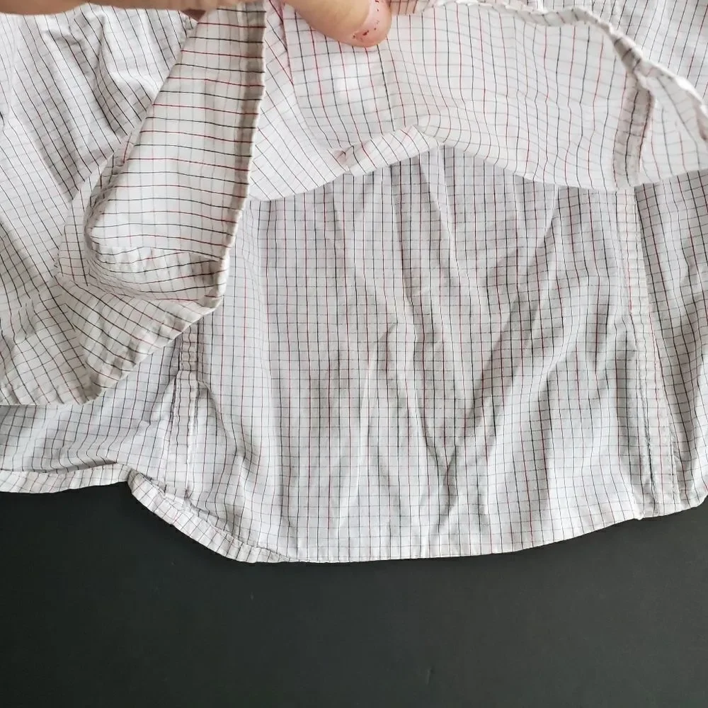 Banana Republic Square Print Button Down Shirt